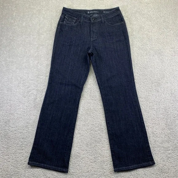 Salt Works NYCE Jeans‎ Womens 4P Med Rise Bootcut Dark Wash Denim 27x27 Actual - Picture 2 of 14